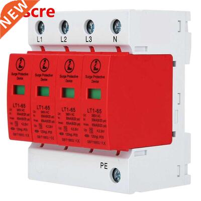 4P Surge Protector 65ka SPD Protection Module Appliances Low