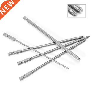 5 Pcs 1/4'' 150mm Long S2 Magnetic Cross Head PH1 PH2 Electr