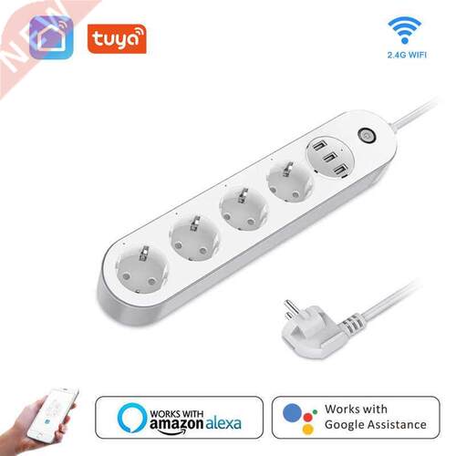 Aubess Smart EU Plug Power Strip Switch 1.5M cable Universal