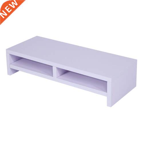2-Tier Desktop Monitor Stand Shelf Plinth TV LCD Laptop PC S