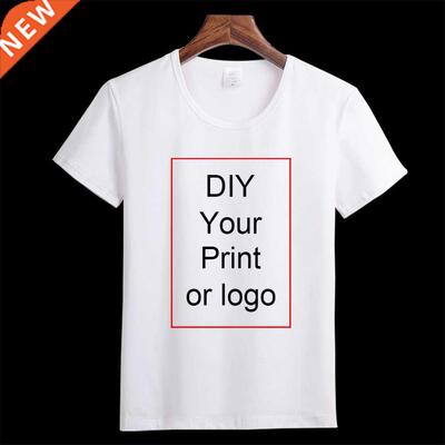 Customized Print T Shirt Women's Man  Photo Logo Brand To
