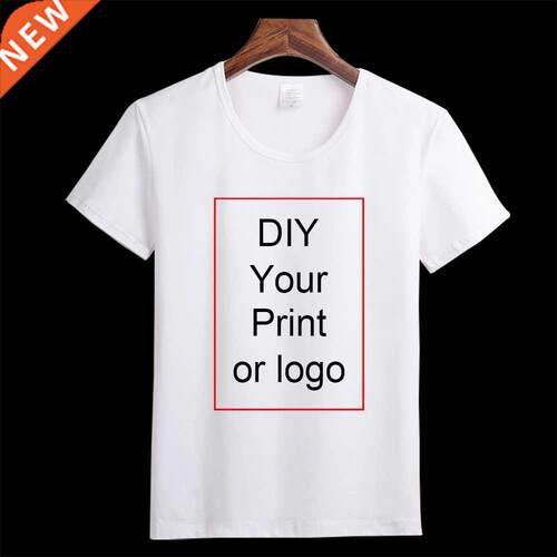 Customized Print T Shirt Women's Man  Photo Logo Brand To