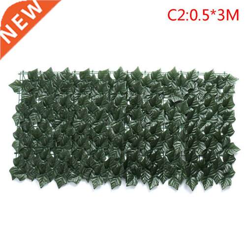 0.5*3M 0.5*1M Garden Plant Fence Artificial Faux Green Leaf