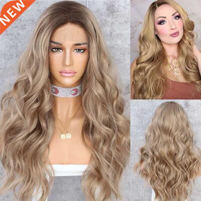 BeautyTown Synthetic Lace Front Daily Wigs #8 Ombre Brown Bi