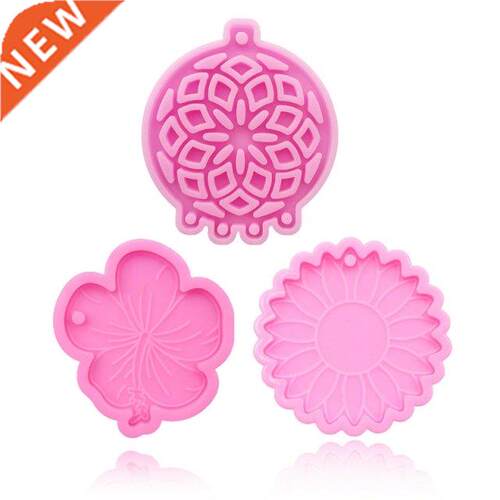 3 Pack Moulds Pendant Molds Silicone Material 3 Different Sh