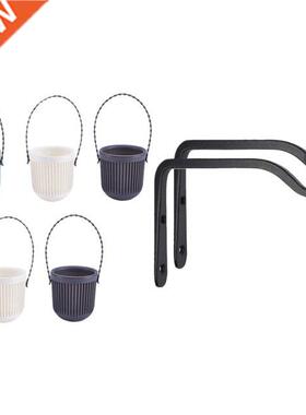 5X Plastic Hanging Orchid Pot Balcony Creative Wall Hanging