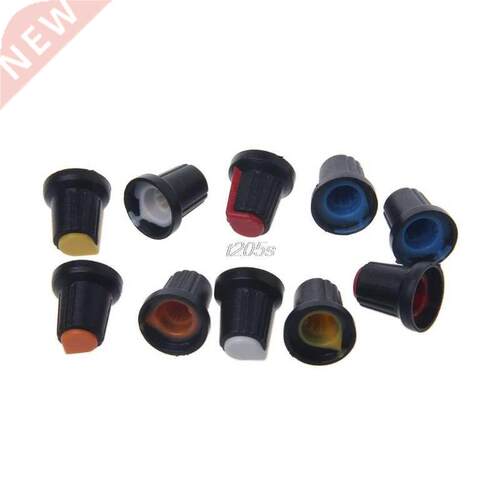 10 Pcs Potentiometer Shaft Control Rotary Knob Cap 15mmx17mm