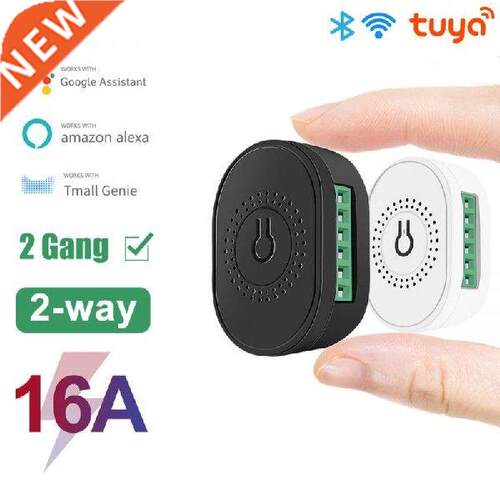 MINI Wifi Smart Switch 16A 2-gang Control Timer Wireless
