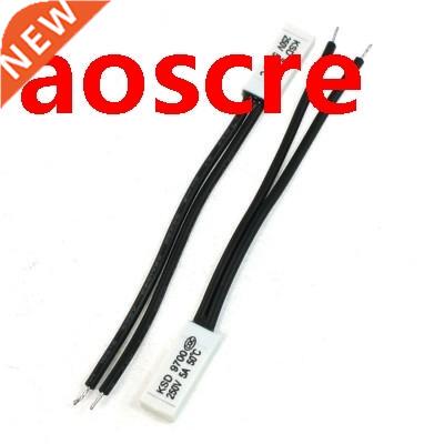 2 Pcs KSD9700 250V 5A 50 Celsius NC Plastic Thermostat Tempe