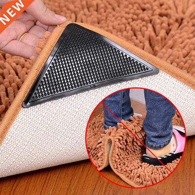 4Pcs/lot Triangle Reusable Anti-skid Rubber Mat Non Slip
