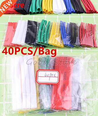 40pcs/Bag Heat shrink tubing Set Assortment Shrink Hoses Uni