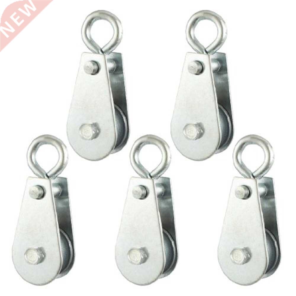 5 Pcs 0.03T 66.1Lbs 30Kg Swivel Lifting Crane Pulley Block
