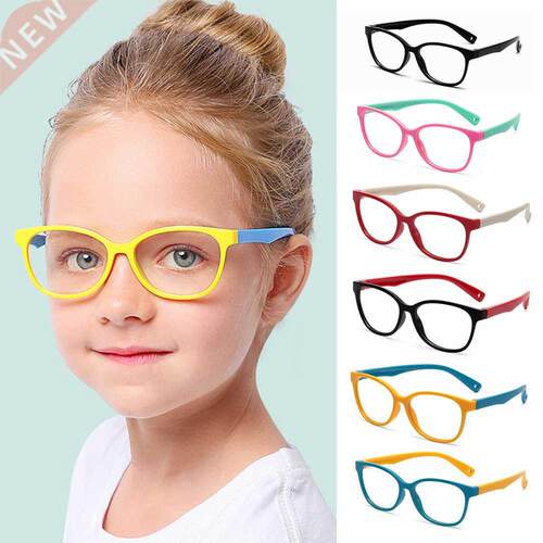 Kids Anti lue Light Glasses Children Soft Silicone Fre C