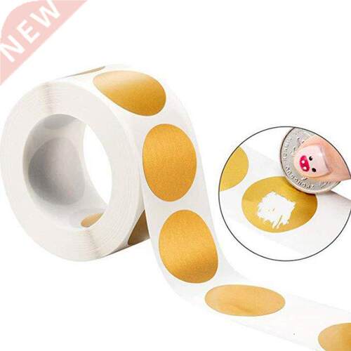 50-300Pcs/Roll Golden Scratch Off Stickers Round Shape Label