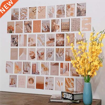 50PCS Beige Aesthetic Picture for Wall Collage 4x6’&rs