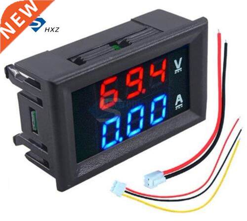 DC 0-100V 10A Digital Voltmeter Ammeter LED Amp Dual Digital