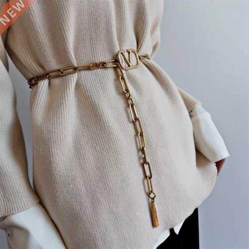 New Letter Chain Belts for Women Punk Belt Lady Belt