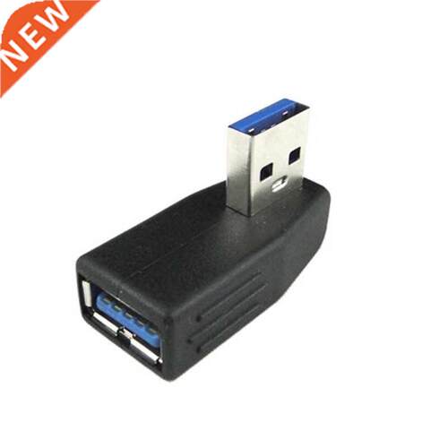 90 Degree Left Angle USB 3.0 Type A Male to Female M/F Adapt
