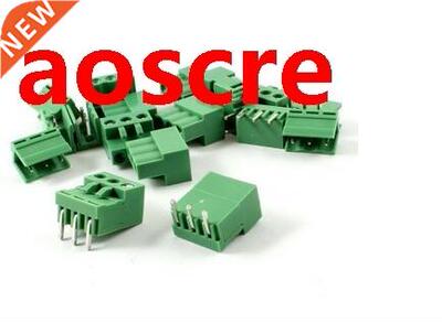 10 Set AC 300V 10A 5.08mm Spacing 3 Pin Screw Pluggable Term