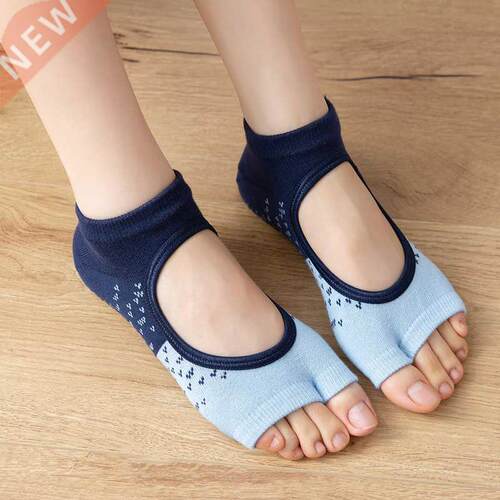 Professional Two Toes Yoga Socks Breathable Backless Pilates