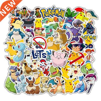 50pcs Cartoons Pkachu Stckers Anme Pokemon Stkers Skate