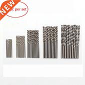 Coated Drill Bits 50Pcs Speed Titanium High Steel HSS