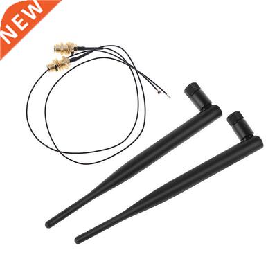 2x6Dbi 2.4GHz 5GHz Dual Band M.2 IPEX MHF4 U.fl Extension Ca