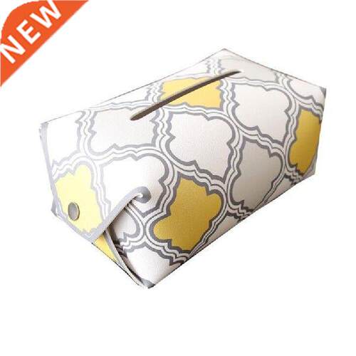 Napkin Holder Yellow White Color Tissue Storage Bag Home