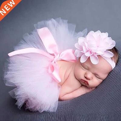 2Pcs Baby Newborn Photography Props Baby Tutu Skirt Photo Pr