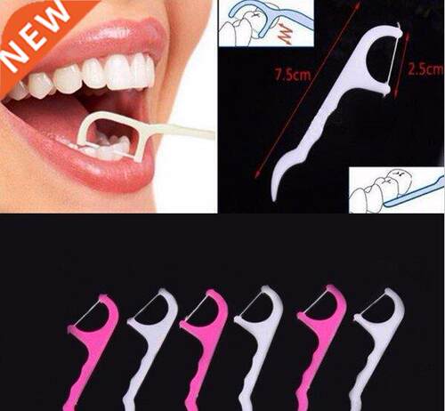 100pcs Dental Floss Interdental Brush Teeth Stick Toothpicks
