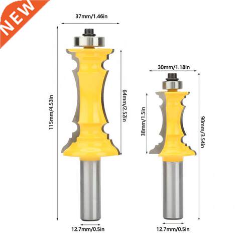 2pcs Crown Molding Router Bit 1/2 Inch Shank Woodworking Mil