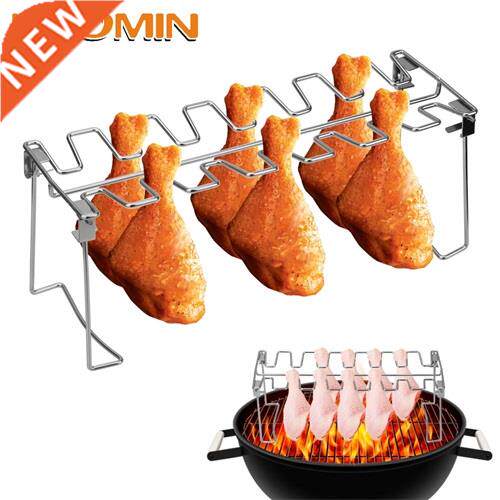HOOMIN Roast Chicken Leg Rack Barbecue Rib Grilling BBQ