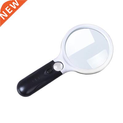 Handheld 3X 45X Illuminated Magnifier Microscope Magnifying