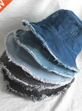 New Denim Fisherman's Hat Bucket Hat Unisex Fashion Bob Caps