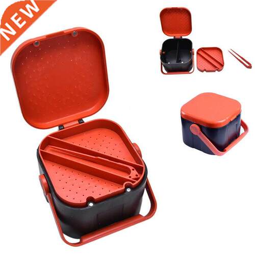 10*10*7.5cm Plastc Breathable Fshng Lve Bat Storage Box