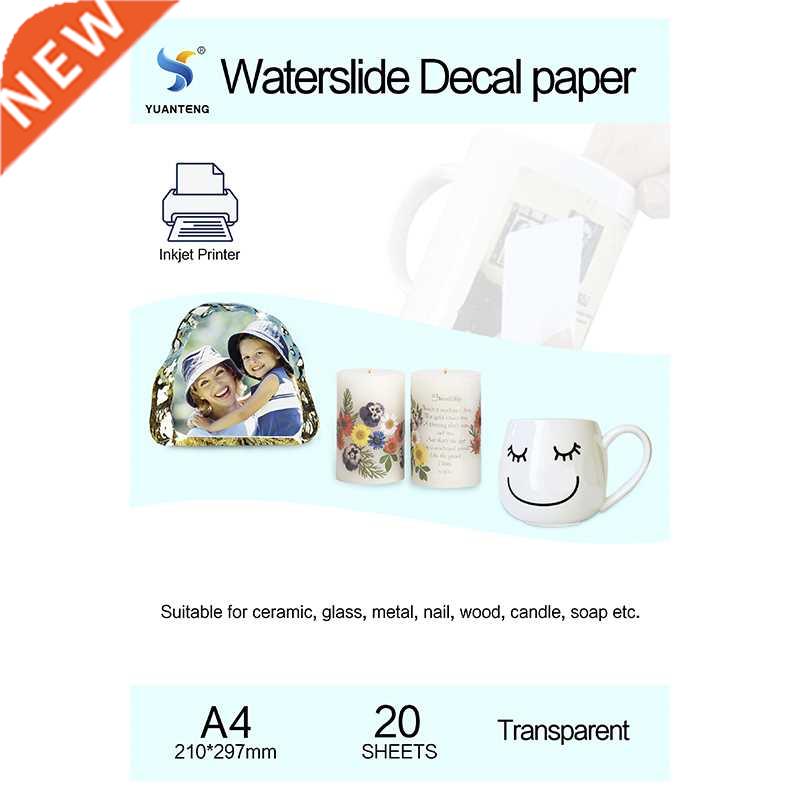 (20pcs/lot) A4 Size Inkjet Water Slide Decal Transfer Paper