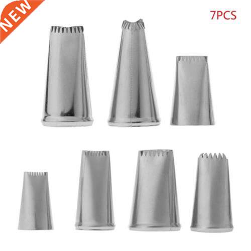 7Pc Stainless Steel Flower Icing Piping Nozzles Tips Pastry