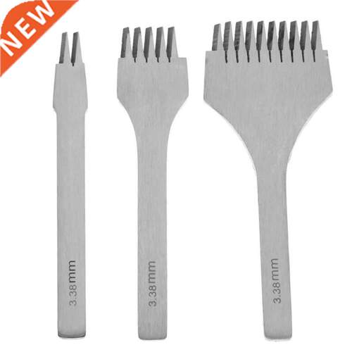 3.38Mm White Steel Flat Chisel Leather Craft Tools Hole Punc