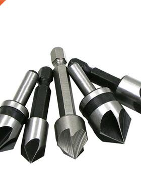 5pcs HSS 5 Flute Countersink Drill Bit 82-90 Degree Point An