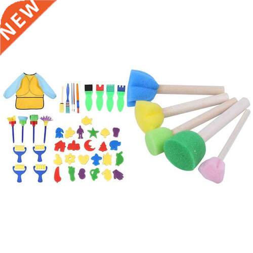 1 Set Kids Early Learning Sponge Graffiti Seal Painting