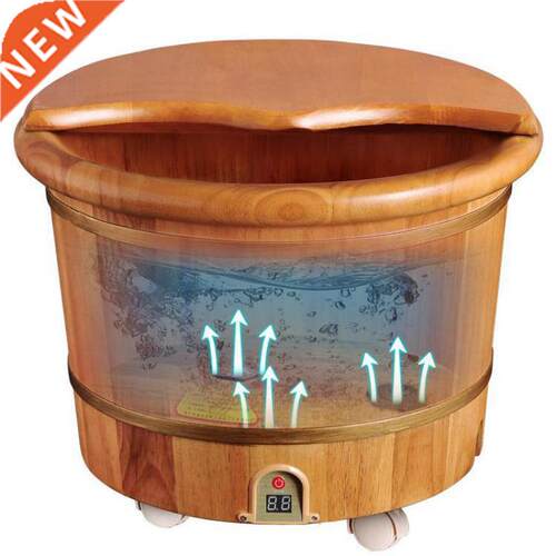 Oak Foot Bath Barrel Wooden Household Electric Heating