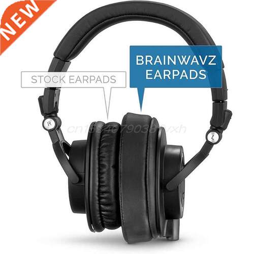 1Pair Leather Memory Foam Earpads Ear Cushion for Brainwavz