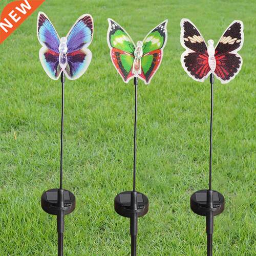 Newest Colorful RGB Courtyard Lamp Butterfly Lawn Lamp