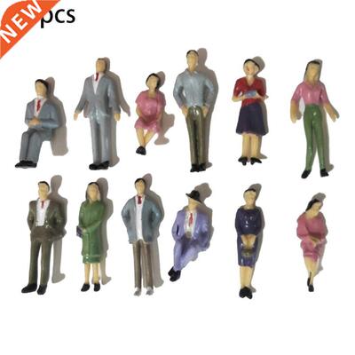 50Pcs Scale Plastic Models 1:2 People Sitting Standing Figu