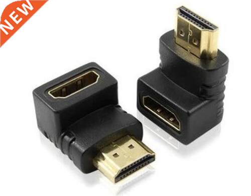 HDMI 1.4 male plug to female jack 270degree angled adapter