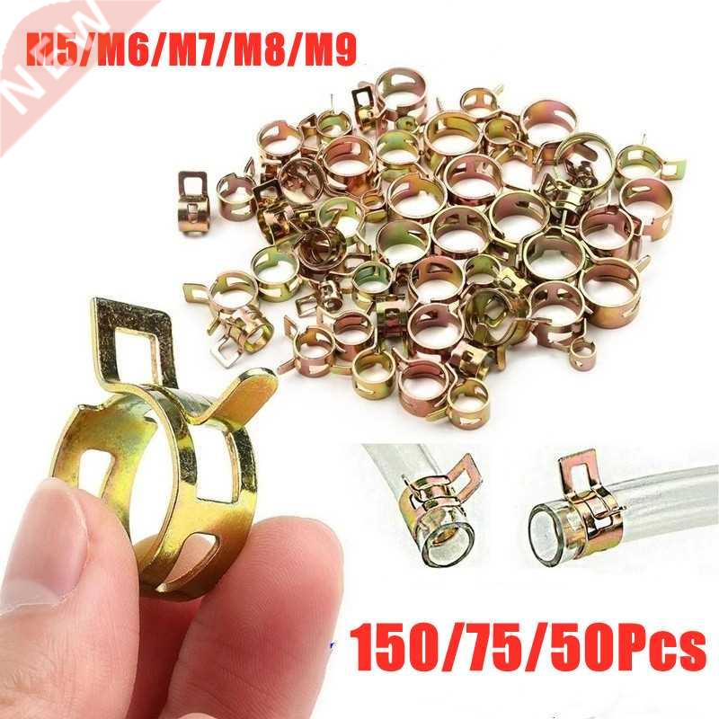 100PCS Spring Band Type Action Fuel Line Silicone Vacuum Hos