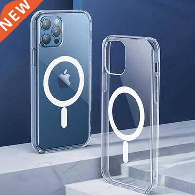 Transparent Magnetic Magnet Case For iPhone 11 12 1 Pro Max