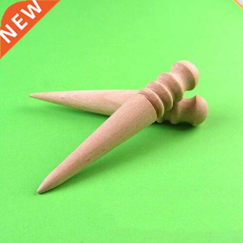 1Pcs Durable Round Wood Leather Edge Slicker Multi-Size