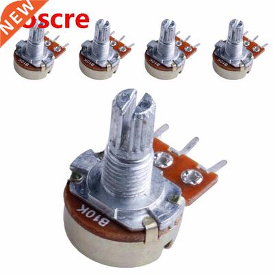 5Pcs B10K ohm Linear Taper Rotary Potentiometer Panel Pot 15
