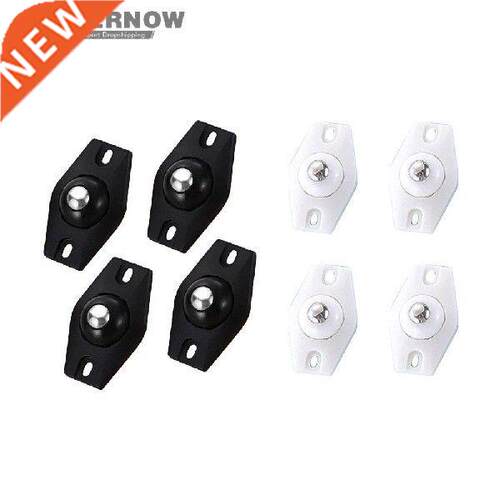 4Pcs Adhesive Universal Storage Box Caster Pulley Stainless